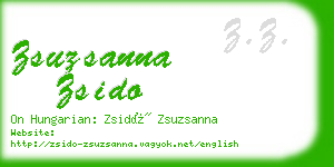 zsuzsanna zsido business card